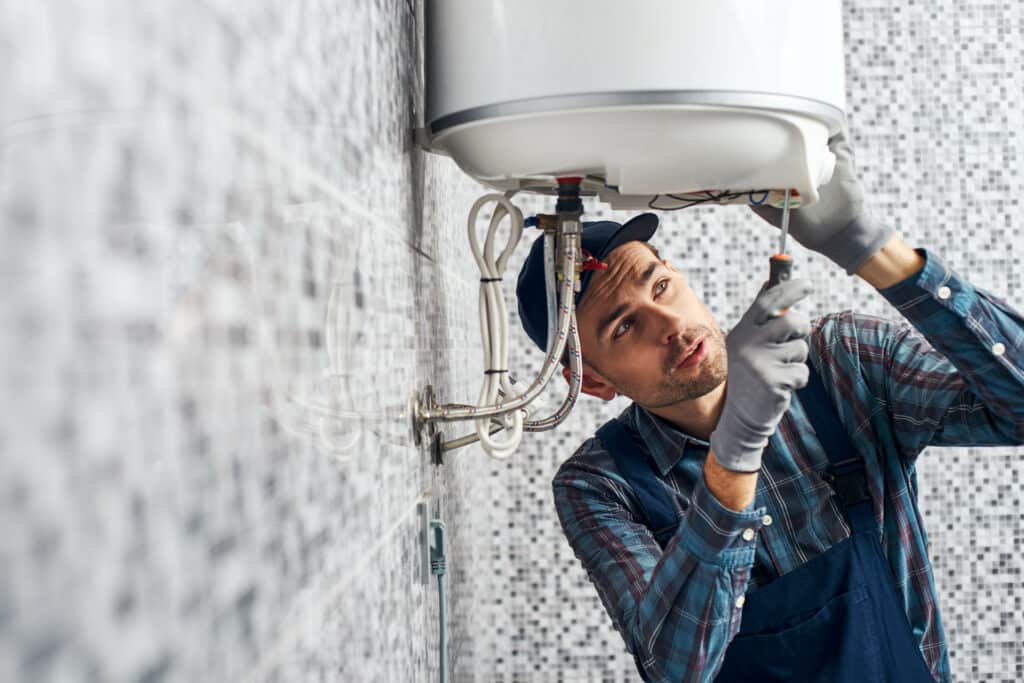 Costa Mesa Man repairing water heater
